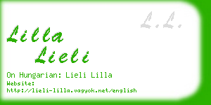 lilla lieli business card